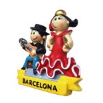 barcelona spain flamenco dancers fridge magnet – fun spanish culture souvenir, kitchen decor & dance lover gift
