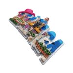 malaga spain fridge magnet – bullring & cityscape travel gift & vibrant spain wall decor