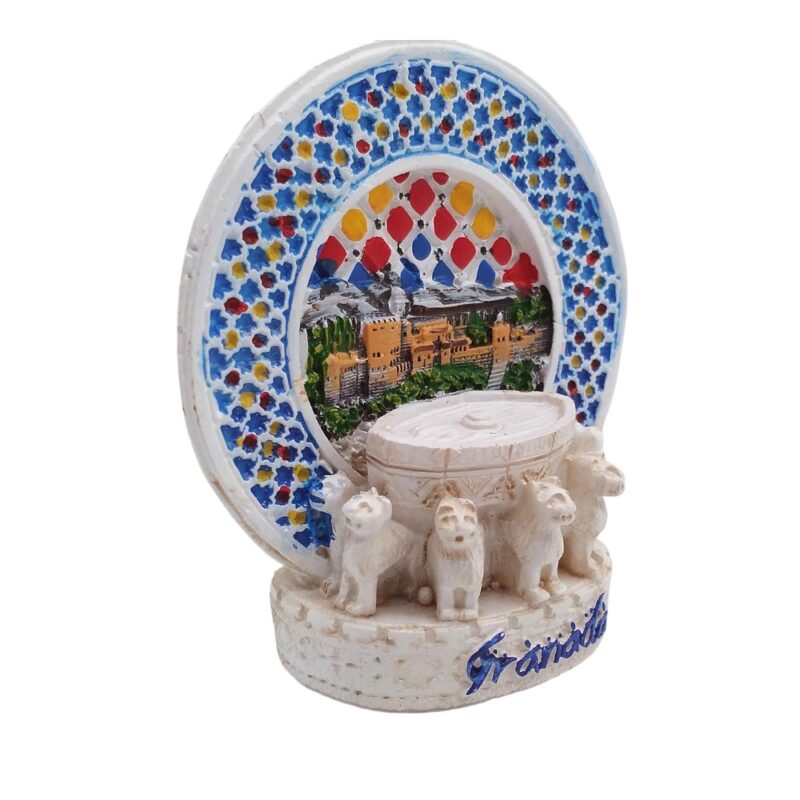 granada spain fridge magnet alhambra & moorish tile souvenir for cultural lovers & fridge decor