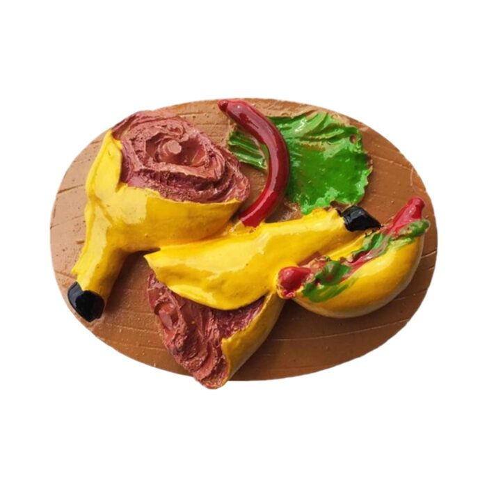 spanish tapas fridge magnet traditional jamón & chili food design souvenir for fridge display