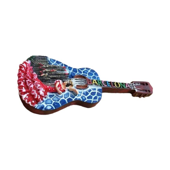 barcelona guitar shape spain fridge magnet flamenco dancer souvenir & cultural decor gift