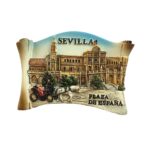 seville spain fridge magnet plaza de españa scenic magnet for heritage lovers & classic travel gift