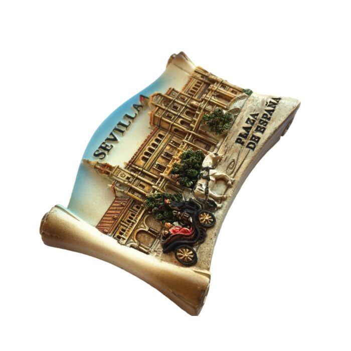 seville spain fridge magnet plaza de españa scenic magnet for heritage lovers & classic travel gift