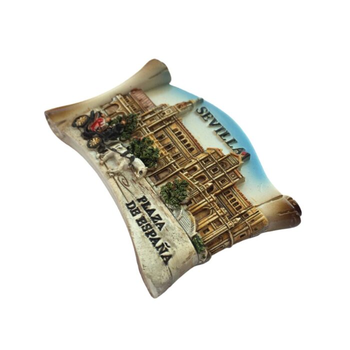 seville spain fridge magnet plaza de españa scenic magnet for heritage lovers & classic travel gift