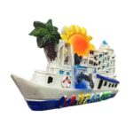 lanzarote island spain fridge magnet scenic boat design travel gift & fridge display piece
