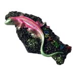 lanzarote lizard spain fridge magnet unique island souvenir & black lava art decor