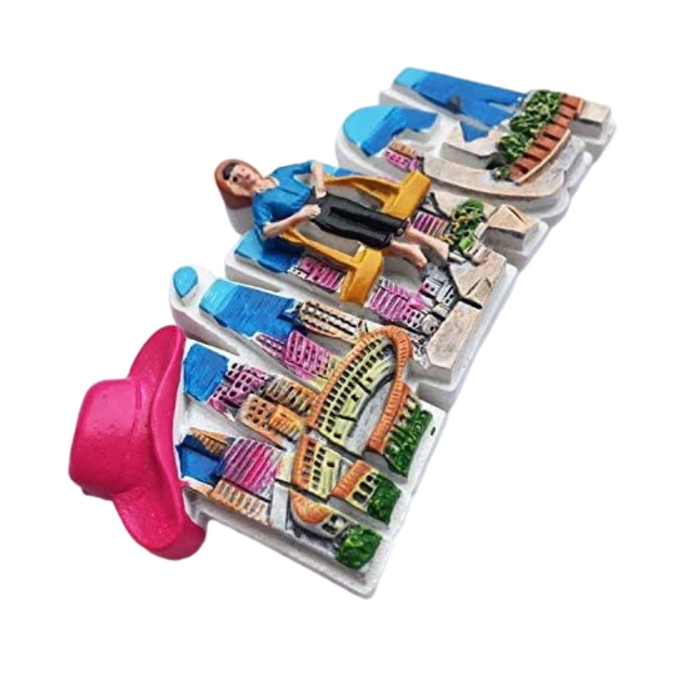 malaga spain fridge magnet vibrant city scene souvenir & fun office memo holder