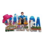 malaga spain fridge magnet vibrant city scene souvenir & fun office memo holder
