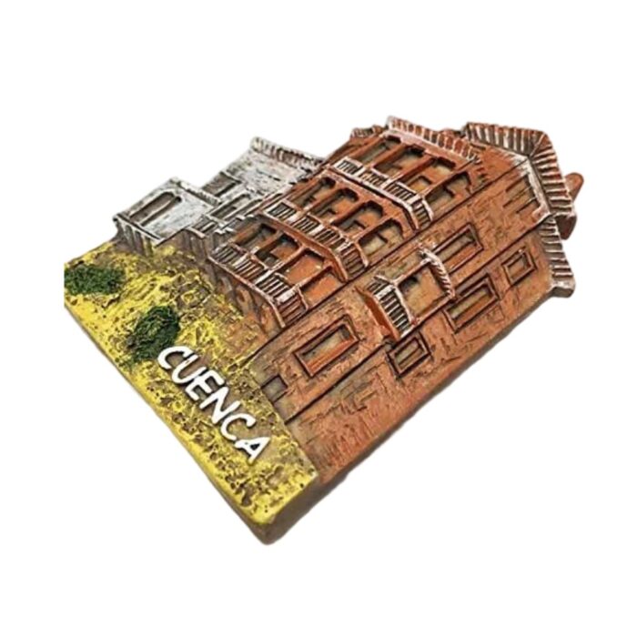 cuenca hanging houses spain fridge magnet historical architecture collectible & rustic gift