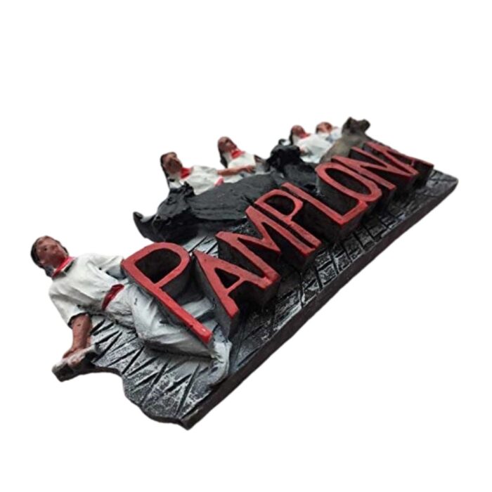 pamplona spain fridge magnet running of the bulls festival collectible & travel keepsake