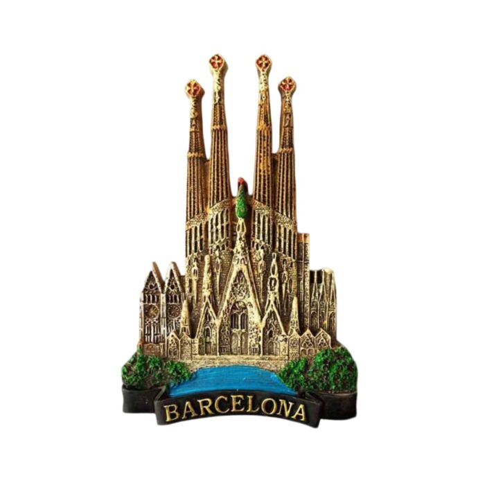 barcelona sagrada familia fridge magnet gaudi architecture collectible & elegant travel gift
