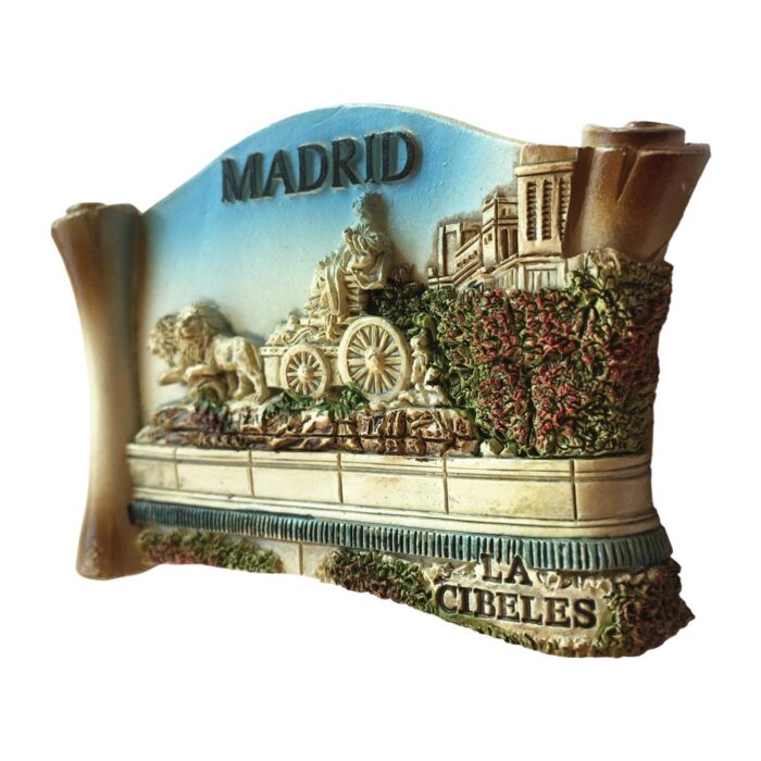 madrid cibeles fountain spain fridge magnet iconic landmark souvenir & fridge display piece