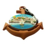 ibiza island spain fridge magnet anchor shape nautical souvenir & travel decor magnet