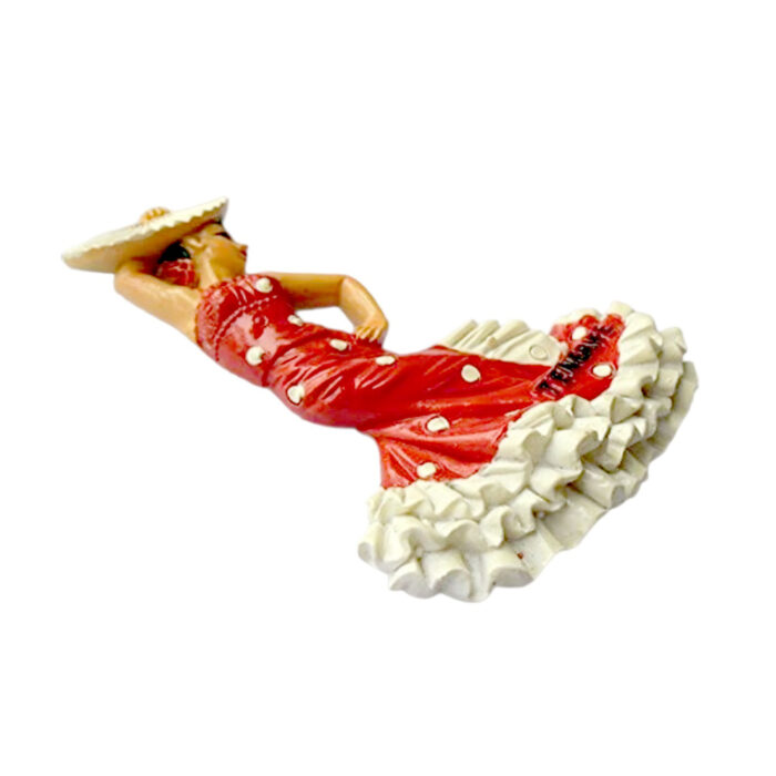 tenerife flamenco dancer spain fridge magnet cultural souvenir for kitchen or locker decor