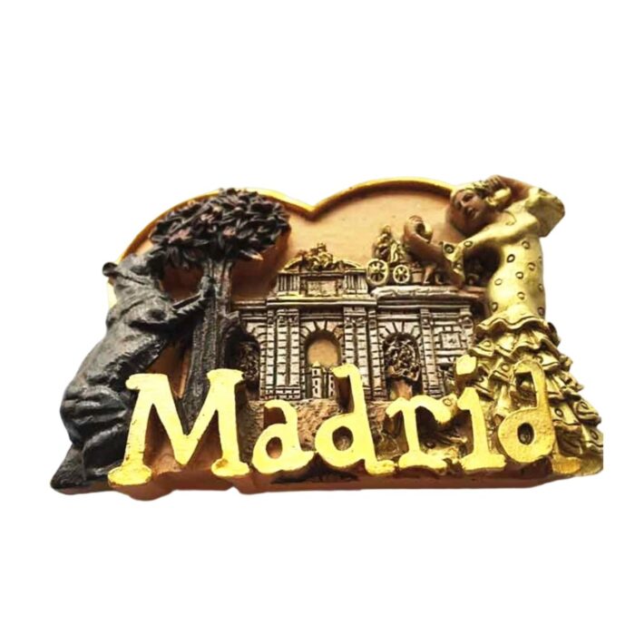 madrid spain fridge magnet flamenco dancer souvenir for travel lovers & kitchen decor