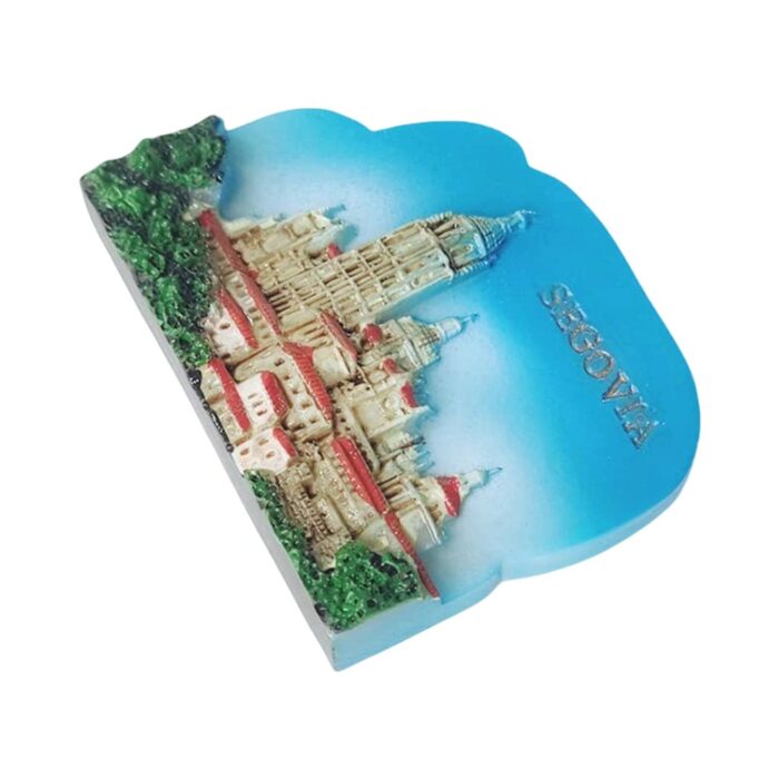 segovia spain fridge magnet – cathedral city landmark souvenir gift for travelers & rustic kitchen display