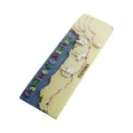 camino de santiago spain fridge magnet – pilgrimage route map travel keepsake & backpacker gift idea