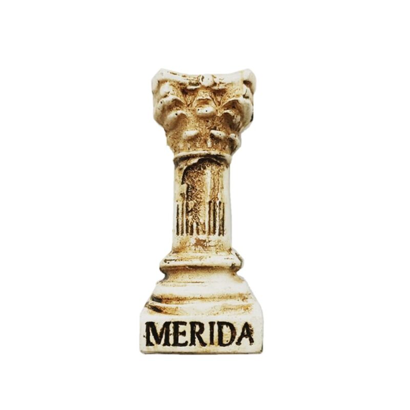 merida spain roman column fridge magnet – ancient landmark souvenir & historical keepsake