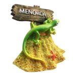 menorca spain lizard fridge magnet – beach style travel gift & gecko souvenir decor