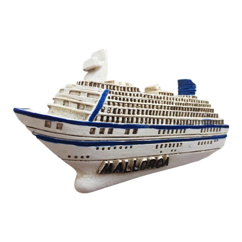 mallorca spain cruise ship fridge magnet – nautical travel memory & ocean lover gift