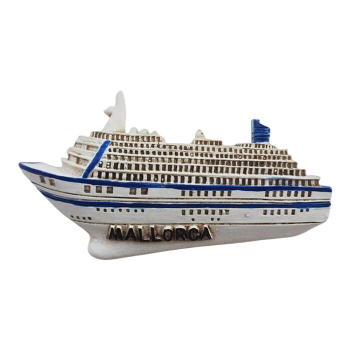 mallorca spain cruise ship fridge magnet – nautical travel memory & ocean lover gift