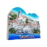 cadaques spain village fridge magnet – coastal architecture travel keepsake & home decor