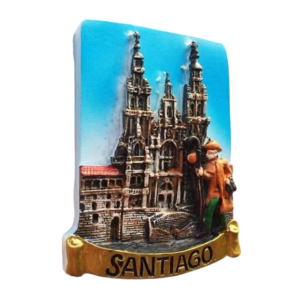 santiago de compostela spain cathedral fridge magnet – spiritual travel keepsake & religious decor