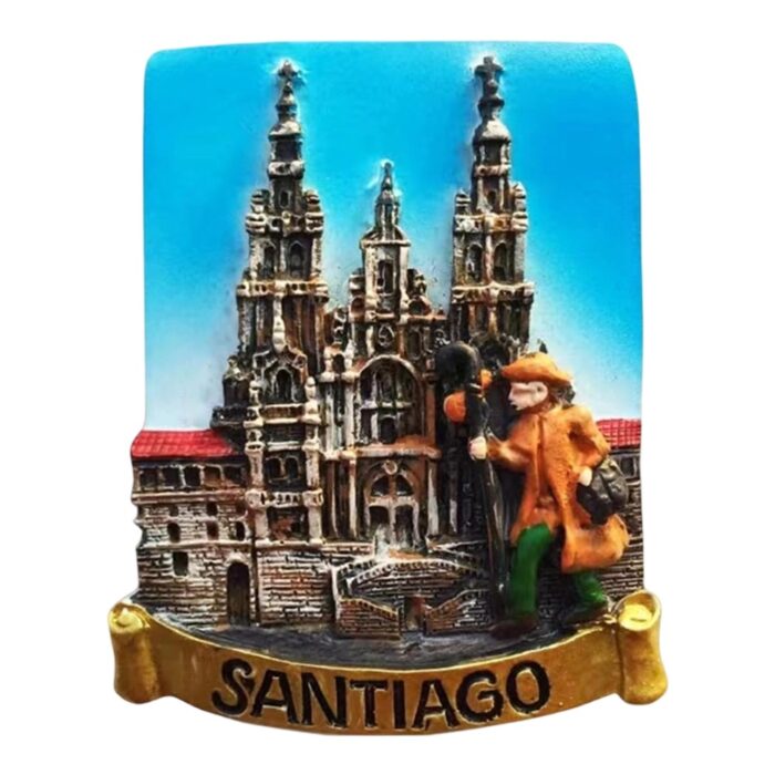 santiago de compostela spain cathedral fridge magnet – spiritual travel keepsake & religious decor
