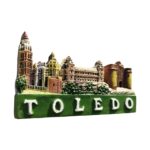 toledo spain landmark fridge magnet – historical architecture travel keepsake & cultural gift