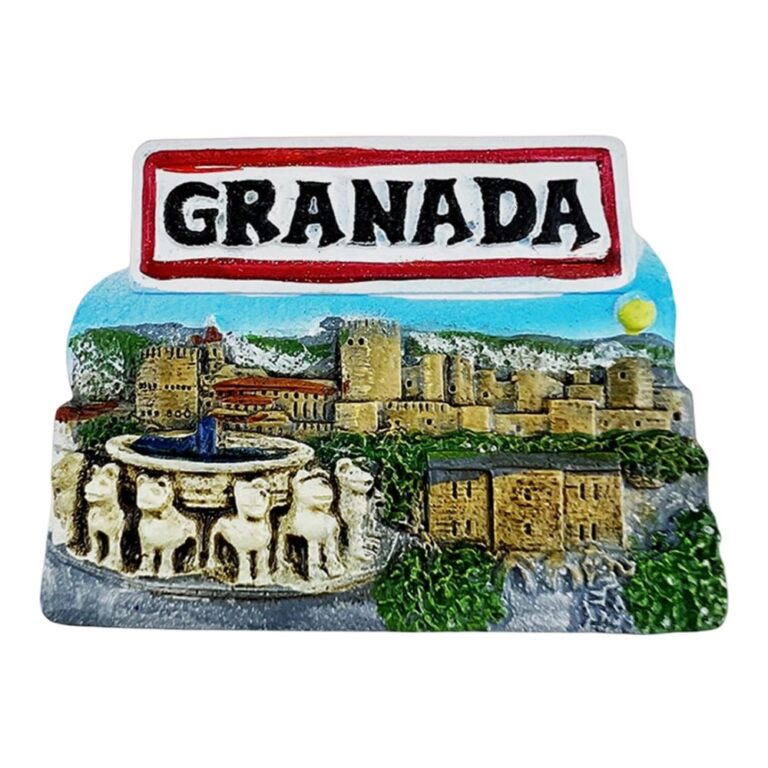 granada spain fridge magnet – alhambra palace scenic souvenir for travel lovers & home decor accent
