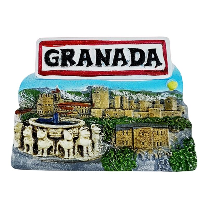 granada spain fridge magnet – alhambra palace scenic souvenir for travel lovers & home decor accent