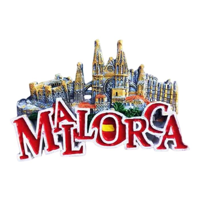 mallorca spain fridge magnet – gothic cathedral island souvenir for spain lovers & fridge decoration