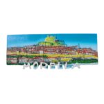 morella spain fridge magnet – medieval castle and village scene, historic spain travel keepsake gift