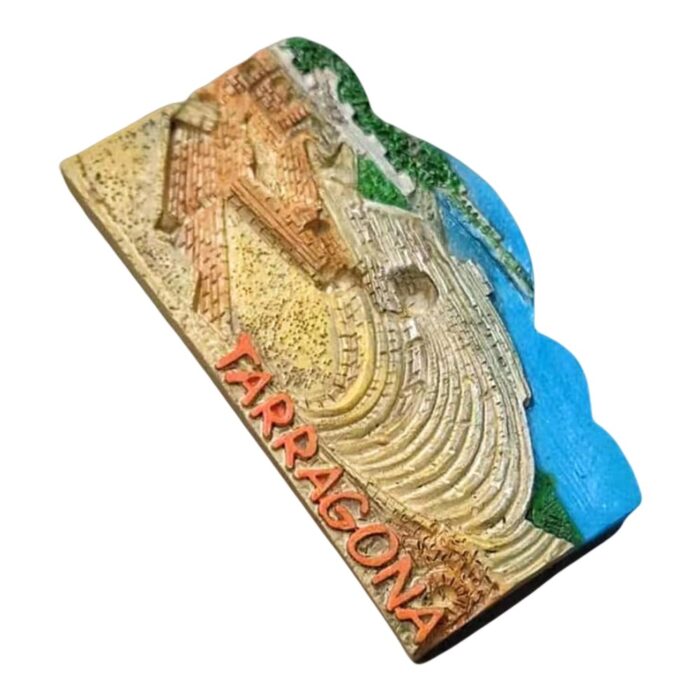 tarragona spain fridge magnet – ancient roman amphitheater design, travel keepsake & fridge art