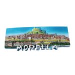morella spain fridge magnet – medieval castle and village scene, historic spain travel keepsake gift