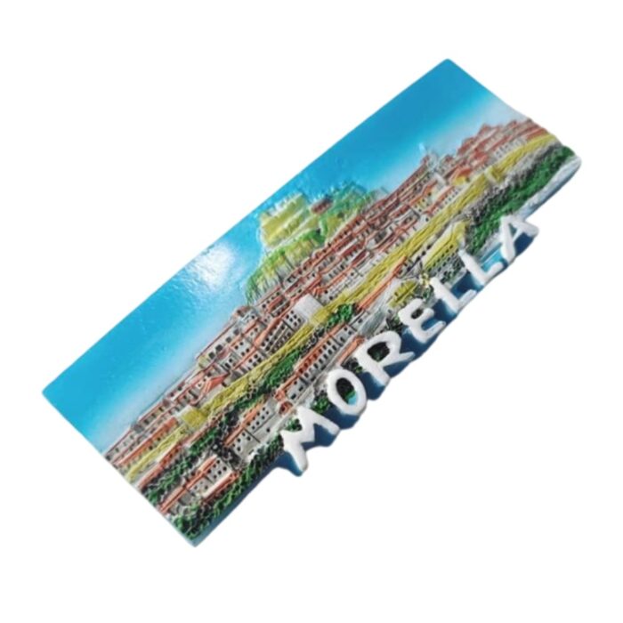 morella spain fridge magnet – medieval castle and village scene, historic spain travel keepsake gift