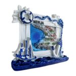 nerja spain fridge magnet – nautical beach scene travel souvenir for coastal decor & magnetic boards