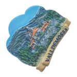 valldemossa mallorca spain fridge magnet – mountain village scene, scenic spanish island keepsake