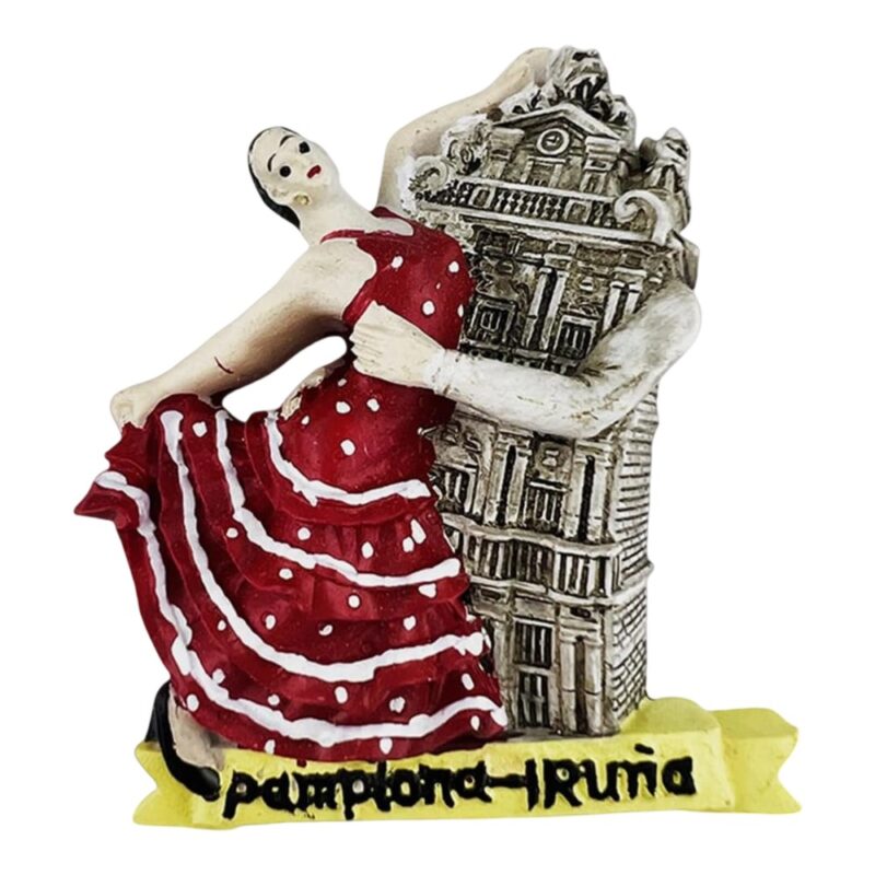 pamplona iruña flamenco spain fridge magnet – spanish dancer design, culture inspired memo board decoration