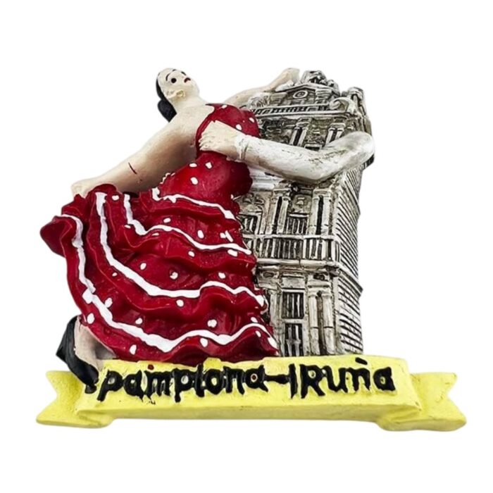 pamplona iruña flamenco spain fridge magnet – spanish dancer design, culture inspired memo board decoration