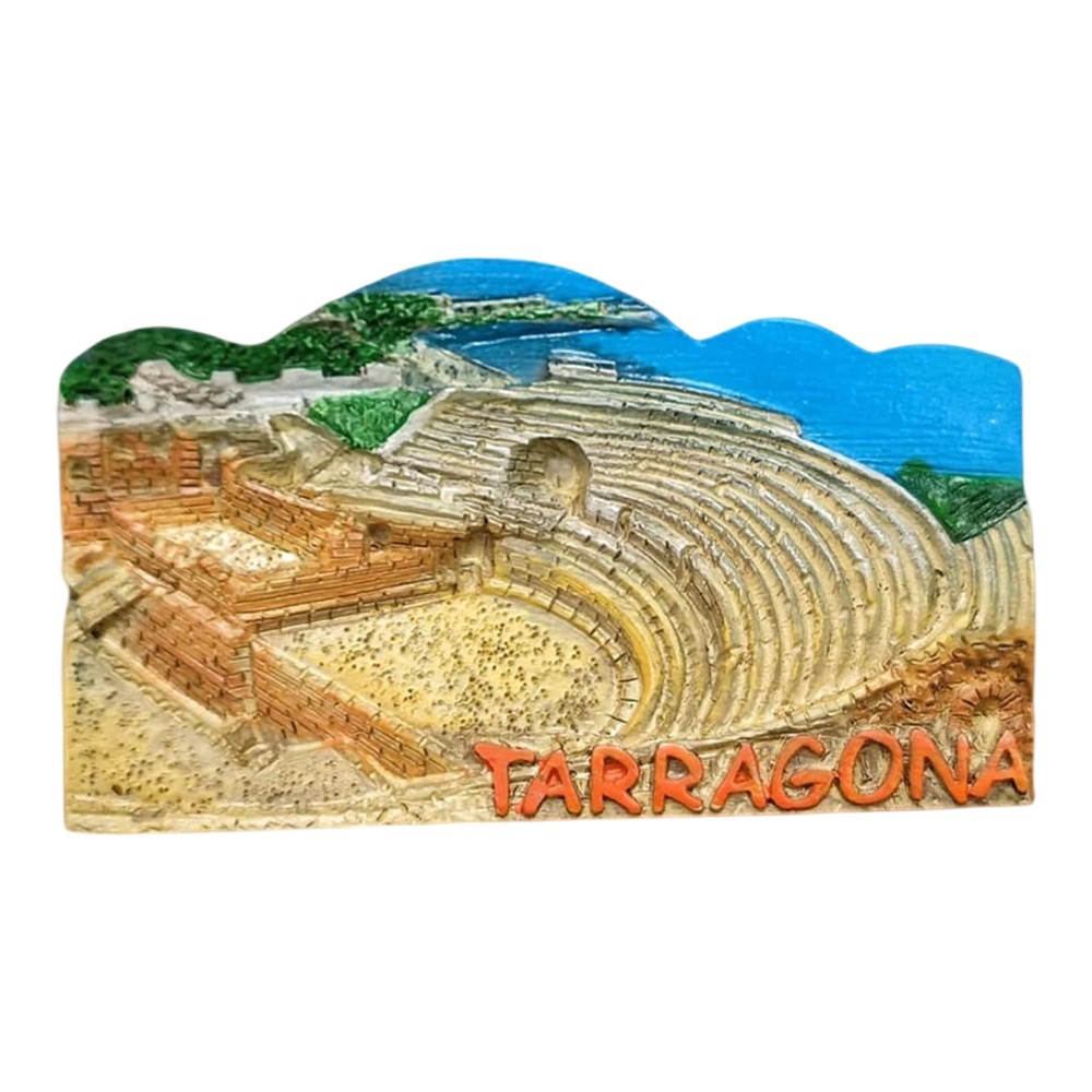 tarragona spain fridge magnet – ancient roman amphitheater design, travel keepsake & fridge art
