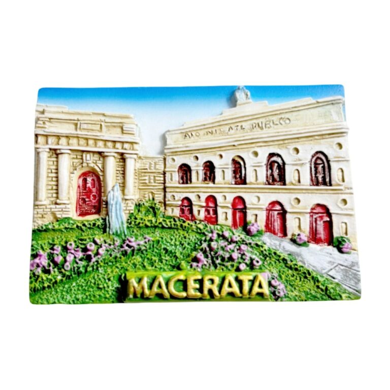 macerata italy fridge magnet – historic landmark 3d souvenir & whiteboard ornament
