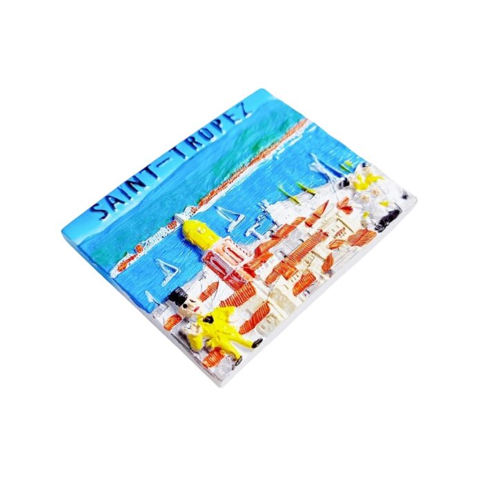 saint tropez france fridge magnet mediterranean coastal souvenir & nautical style decor