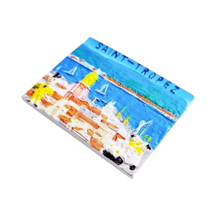 saint tropez france fridge magnet mediterranean coastal souvenir & nautical style decor