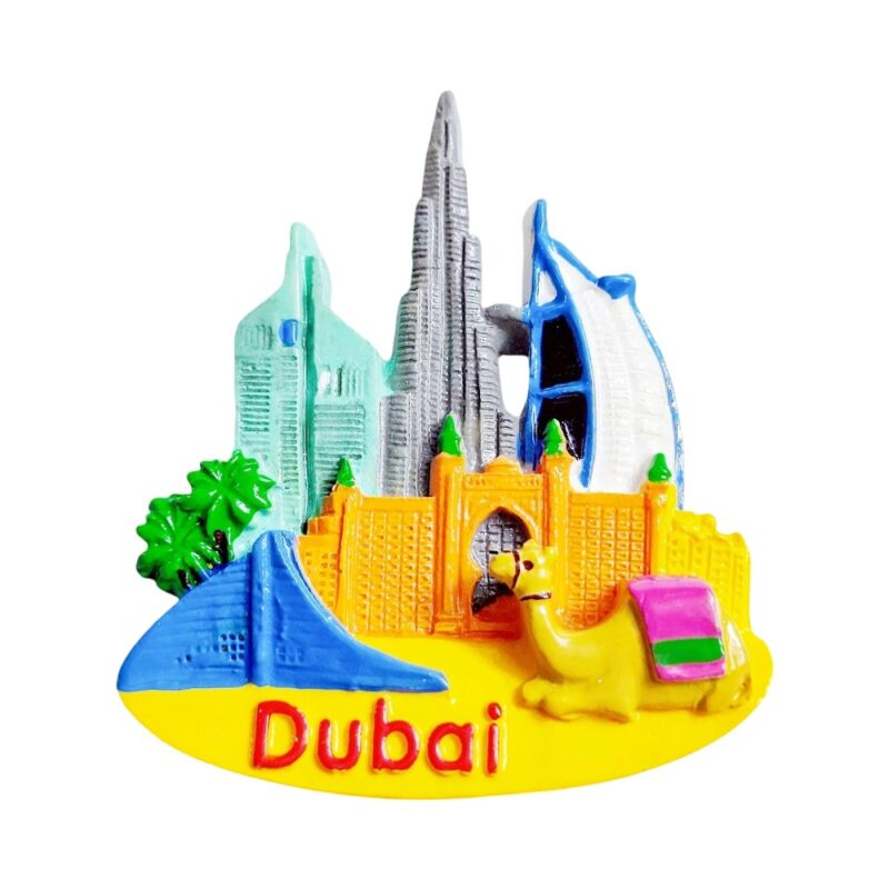 dubai uae fridge magnet middle eastern landmark souvenir & exotic travel decor