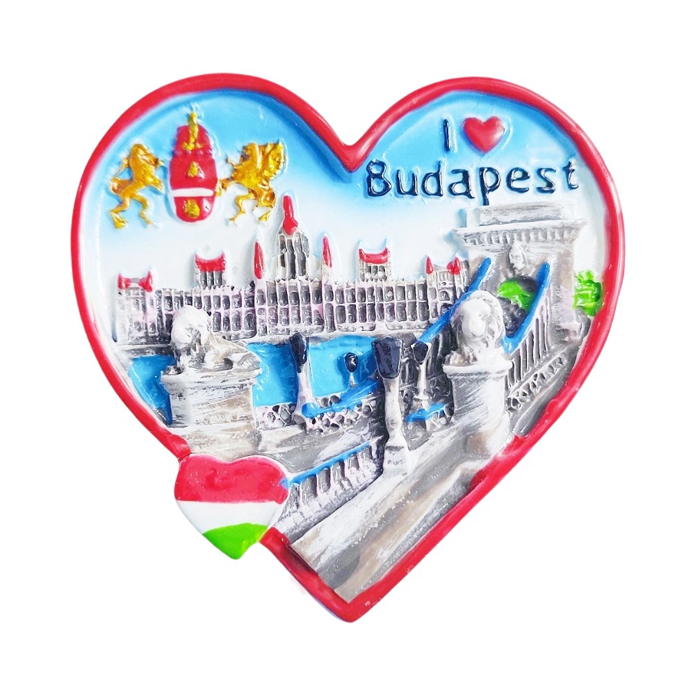 budapest hungary fridge magnet romantic city heart keepsake & cultural gift