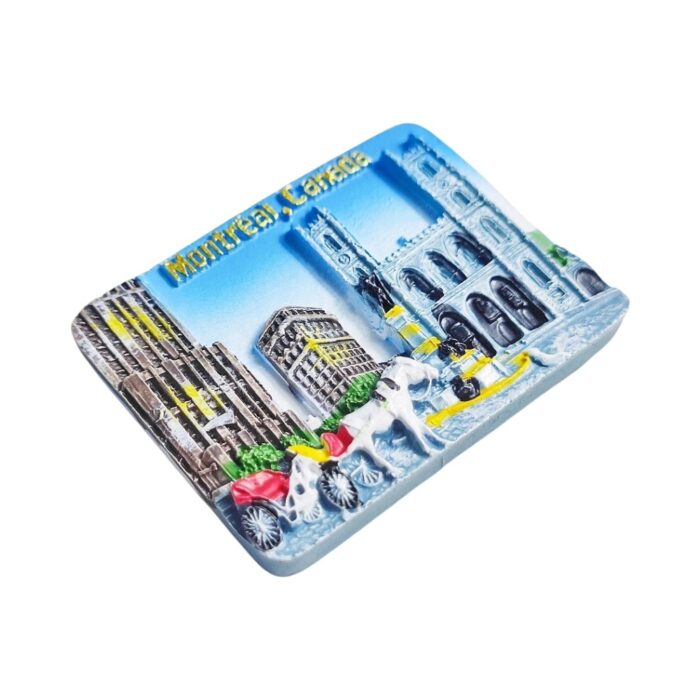 montreal canada fridge magnet north american cityscape souvenir & vintage refrigerator art