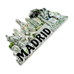 madrid spain fridge magnet – urban landmark gift for travelers & magnetic memo use