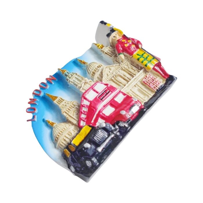 london uk fridge magnet british iconic bus and guard gift & classic travel memory