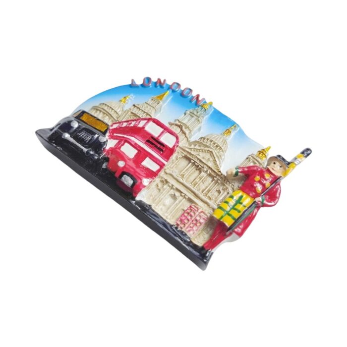 london uk fridge magnet british iconic bus and guard gift & classic travel memory